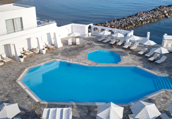 Knossos Beach Pool Bar area