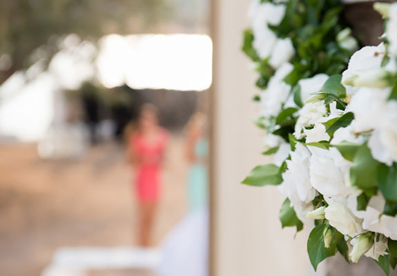 Knossos Beach Wedding decorations