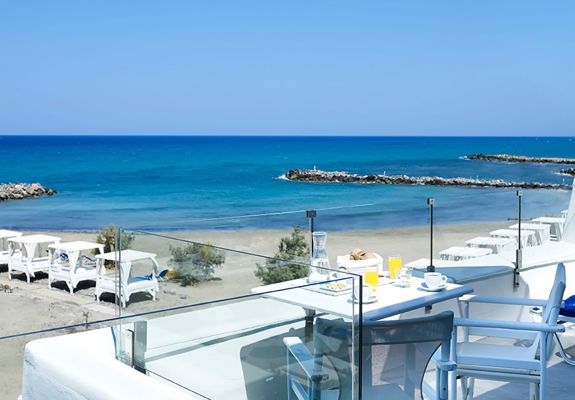 Knossos Beach Two Bedroom Suite Water Front balcony view