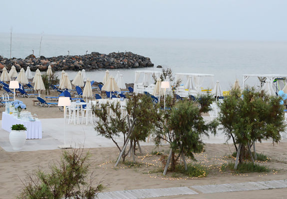 Knossos Beach Wedding area