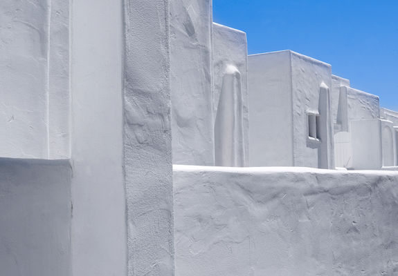 Knossos Beach exterior white walls