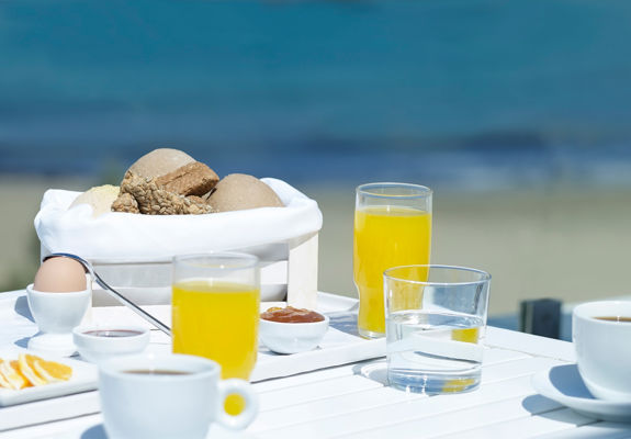 Knossos Beach Room Service breakfast