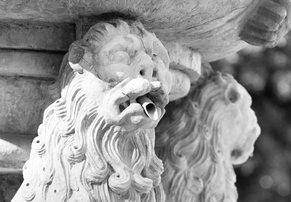The Krini Morosini fountain lions